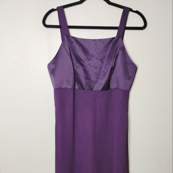 Papell Boutique Formal Maxi Dress Size 10 Deep Purple Elegant Evening Gown - Picture 2 of 6